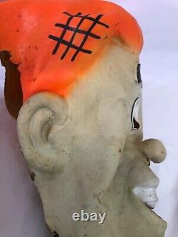 Vintage Archie Rare Masque De Visage En Caoutchouc Orange Couleur Des Cheveux Déguisement D'halloween