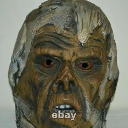 Vintage Authentic 1977 Don Post Monster Mummy Utilisé Rare Masque D'halloween Thick
