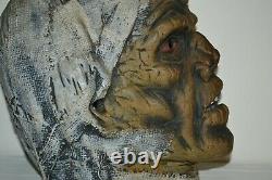 Vintage Authentic 1977 Don Post Monster Mummy Utilisé Rare Masque D'halloween Thick