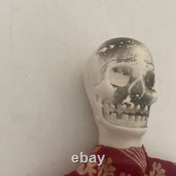 Vintage Crâne Puppet Doigt Halloween Spooky Scary Fabriqué Au Japon Rare