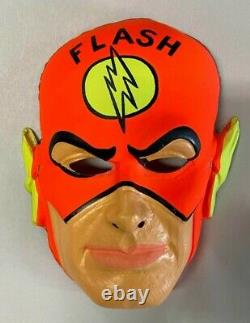 Vintage Des Années 1960 DC Comics Le Flash Aspirateur Masque D'halloween En Plastique Rare