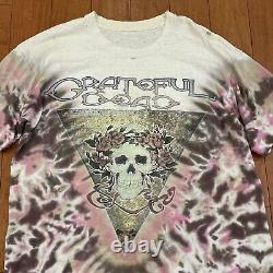 Vintage Grateful Dead Oakland Halloween Tie Dye Distressed Thrashed Rare 1991 XL