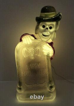 Vintage Grave Skeleton Halloween Light Up Mold 27 Super Rare
