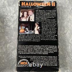 Vintage Halloween 2 Vhs Mca Arc-en-ciel Stéréo Testé Michael Myers Rare Horror