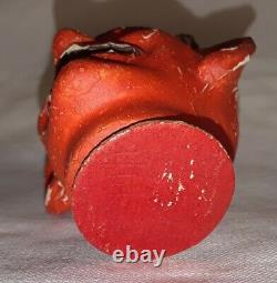 Vintage Halloween Allemand Candy Container 1920's Rare Devil Head