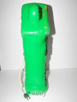 Vintage Halloween Blow Mold Light Up Rare Green Haunted House Mansion 17