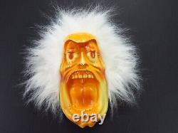 Vintage Halloween Criant Visage Blow Mold Scream Light Up Mur Suspendu Monstre