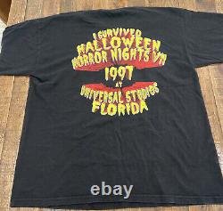 Vintage Halloween Horror Nights 1997 Universal Studios T Shirt XL Rare