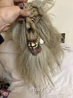 Vintage Halloween Masque De Latex Super Rare Spooky Monster Fumer Comme Don Post