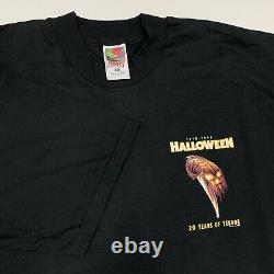 Vintage Halloween Movie T-shirt Rare Années 90 Michael Myers Horror 1998 XL