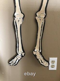 Vintage Halloween Skeleton Diecut 1950s Beistle Fabriqué Aux États-unis 52 Très Rare