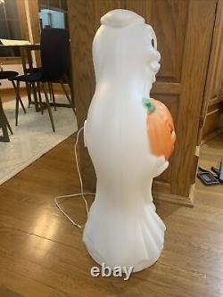 Vintage Halloween Souffler Moule Fantôme Avec Citrouille 33 General Foam Plastics Rare