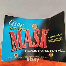 Vintage Masque Cesar 1997/1999 Halloween Rare Orange T.n.-o.