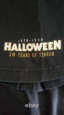 Vintage Michael Myers Halloween 20 Ans T-shirt Vintage XL Rare