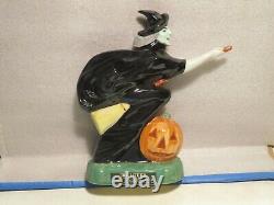Vintage Michter's Whiskey Green Witch Decanter Rare Perfect Halloween Display