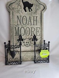 Vintage Mold Lourd Noah Moore Gravestone Halloween Décor Rare