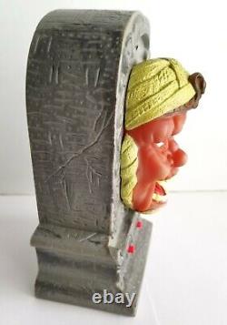 Vintage Mummy & Frankenstein Singing Tombstones Ftc Toys 2001 Voir La Vidéo! Rare