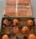 Vintage Noma Plastique Dur Rare Halloween Pumpkin Witch Light Set Dans La Boîte D'origine