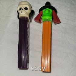 Vintage Pez Witch & Skull Halloween No Feet Rare