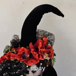 Vintage Rare APPLE WHIMSEYS 24 Chat Sorcière avec Hibou par Lita Gates 1978 Halloween