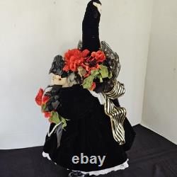 Vintage Rare APPLE WHIMSEYS 24 Chat Sorcière avec Hibou par Lita Gates 1978 Halloween