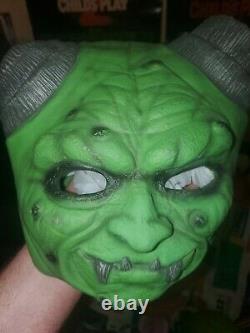 Vintage Rare Goosebumps Latex Mask The Haunted Mask, Curly And Horror Land Mask