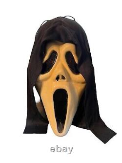 Vintage Scream Film Ghostface Fun World Molded Head Figure Blinking Yeux Rare