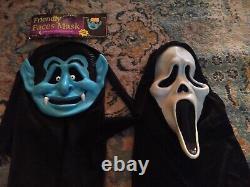 Vintage Scream Ghost Face Masque Fun World DIV Gen 2 Rare Glow In The Dark 90s