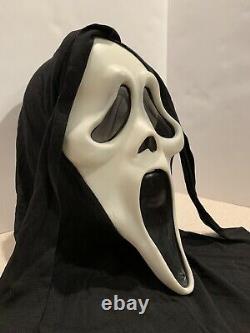 Vintage Scream Ghost Face Masque Gen 1 Ou 2 Fun World Glow Cotton Shroud Rare