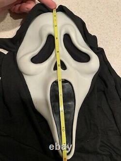 Vintage Scream Ghost Face Masque Gen 1 Ou 2 Fun World Glow Cotton Shroud Rare