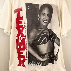 Vintage Selena Chemise 1990 Rap Tee La Reyna Del Tex Mex Selena Rare