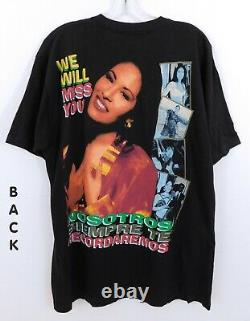 Vintage Selena Chemise 1990s Rap Tee Nous Allons Vous Manquer Rare 2 Faces Graphiques L