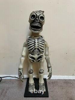 Vintage Telco Halloween Glow Head Skeleton Avec Cape 1980s Retro Rare Avec Boîte