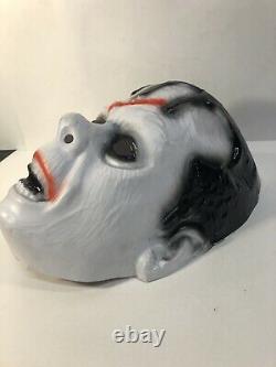 Vintage Topstone Des Années 1960 Ou 70 Grand Masque D’halloween En Plastique Dracula Rare Htf
