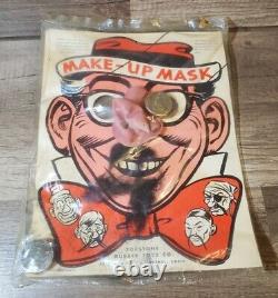 Vintage Topstone Jouets En Caoutchouc Co. Make Up Masque New Old Stock Rare 11 X 8.5