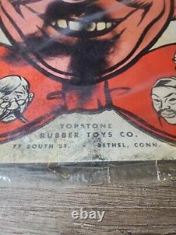 Vintage Topstone Jouets En Caoutchouc Co. Make Up Masque New Old Stock Rare 11 X 8.5