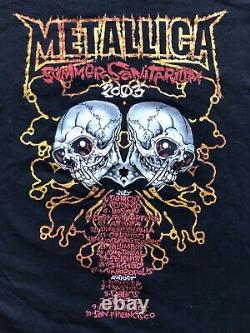 Vintage Tour Metallica Pushead Rock Band T Shirt Homme Taille M Rare
