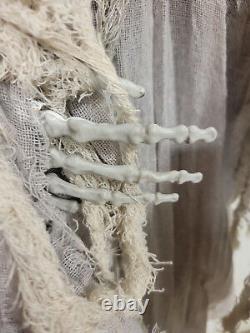 Visions saisonnières vintage boîte originale squelette robed Halloween yeux brillants rares