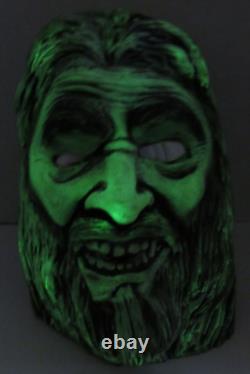 Vtg 1977 Don Post Masque Frozen Ghost Glow In Dark Halloween Monster Vinyl Rare