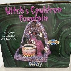 Vtg 1996 Halloween Witch Cauldron Funtain Decor New Ultra Rare