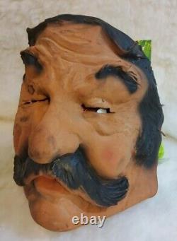 Vtg 60s Dracula Mask Début Rare Keith Ward Création Ruber Halloween Sr Hussein