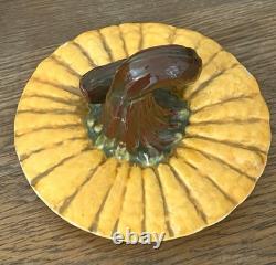 Vtg Atlantic Mold Céramique Citrouille Jack O'Lantern Grande 10 RARE Halloween