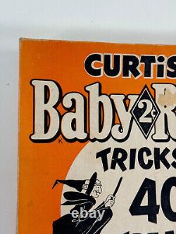 Vtg Halloween RARE Boîte de Bonbons Baby Ruth Curtiss 40 comptage Sorcière des années 1950