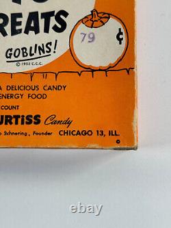 Vtg Halloween RARE Boîte de Bonbons Baby Ruth Curtiss 40 comptage Sorcière des années 1950