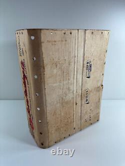 Vtg Halloween RARE caisse de publicité Barr Packing Grape complète WOW