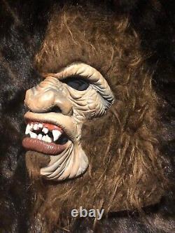 Vtg. Rare Original Soyez Quelque Chose Studios Bigfoot Halloween Masque 80s Bss Monstre