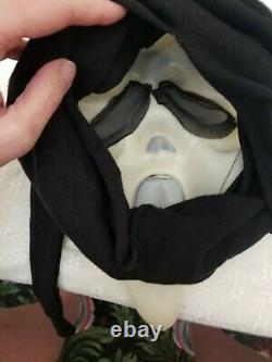 Vtg Scream Ghostface Masque Latex Fun World DIV Rare Glow Faces Cotton Shroud Mint